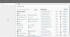 Desktop Screenshot of community.barracudanetworks.com