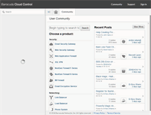 Tablet Screenshot of community.barracudanetworks.com
